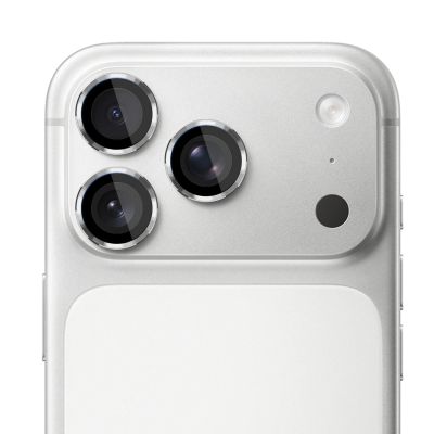 2. Szkło hartowane na obiektyw aparatu 3mk Lens Protection Pro Black na iPhone 18 Pro / 18 Pro Max - srebrne