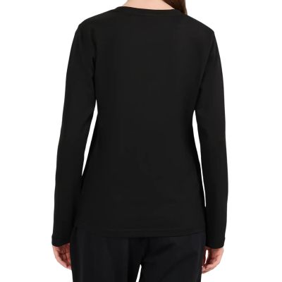 4. Koszulka damska 4F longsleeve F639 głęboka czerń 4FWMM00TLONF639 20S