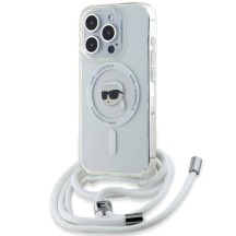 Etui Karl Lagerfeld Crossbody IML Karl Head MagSafe na iPhone 15 Pro - przezroczyste