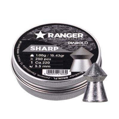 4. Śrut 5,5 mm RANGER Diabolo Sharp szpic 250 szt. 1,00 g