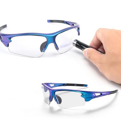 2. Okulary rowerowe Rockbros 10069 fotochromowe UV400 - niebieskie