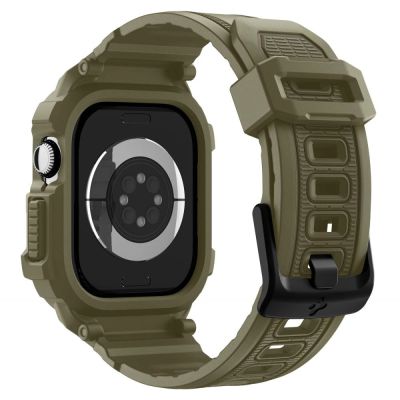 3. Pasek Spigen Rugged Armor Pro na Apple Watch 46 mm - zielony