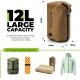 2. Qunature wodoszczelna torba z zaworem khaki 12l