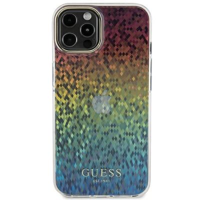 3. Etui Guess IML Faceted Mirror Disco Iridescent na iPhone 12/12 Pro - wielokolorowe