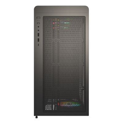 6. Drewniana obudowa PC Montech XR, Midi-Tower, ATX, ARGB, szkło hartowane