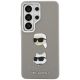 3. Etui Karl Lagerfeld Saffiano Double Heads Metal na Samsung Galaxy S26 Ultra - srebrne