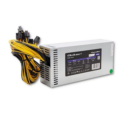 9. QOLTEC ZASILACZ PCI-E 1800W | 80 PLUS PLATINUM | GAMING MINER