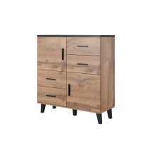 Komoda LOTTA 110 2D4S wotan + czarny mat