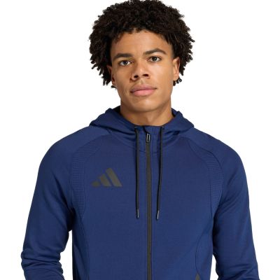 4. Bluza męska adidas Tiro 26 Travel Sweat Hoodie granatowa KF6078