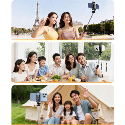 8. Selfie stick Orico SPV68 mini tripod Bluetooth obrót 360 stopni 68 cm - czarny