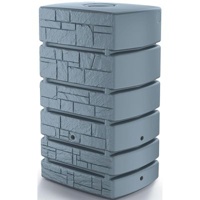 2. ZBIORNIK POJEMNIK NA WODĘ DESZCZÓWKĘ TOWER STONE 350L SMOOTH GRAY