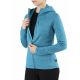Bluza damska z kapturem Viking Jukon Hoodie Lady szybkoschnąca turkusowa (730/23/0900/70)