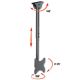3. Techly ICA-CPLB 922L uchwyt do tablic informacyjnych 106,7 cm (42") Czarny