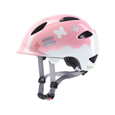 2. Kask rowerowy dziecięcy uvex oyo style butterfly pink 50-54