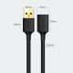 8. Ugreen kabel przewód przedłużacz przejściówka USB 3.0 (żeński) - USB 3.0 (męski) 3 m czarny (US129 30127)