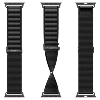 9. Pasek Pasek Spigen WBF1 na Apple Watch 44 / 45 / 46 / 49 mm - czarny