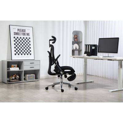 91. Activejet Fotel biurowy Ergonomiczny YK848 czarny