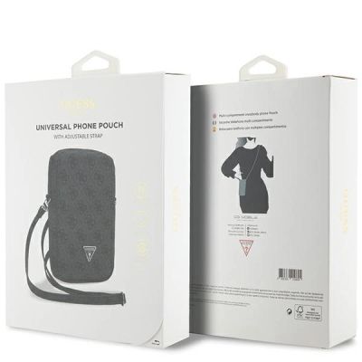 5. Torebka Guess Zip 4G Triangle - czarna