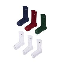 Skarpety Nike Everyday Elevated 6 par białe, zielone, bordowe, niebieskie HQ8021 907