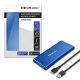 9. QOLTEC OBUDOWA NA DYSK M.2 SSD | SATA | NGFF | USB 3.0 | SUPER SPEED 5GB/S | 2TB | NIEBIESKI