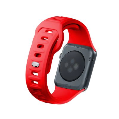 5. Pasek silikonowy 3mk Silicone Watch Strap for Apple Watch 42 / 44 / 45 / 49 mm - czerwony