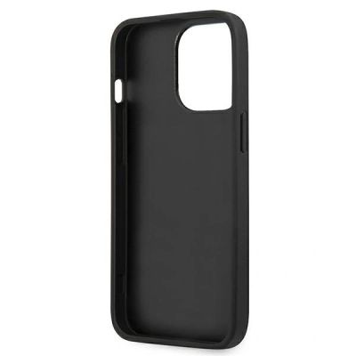 7. Etui Karl Lagerfeld Saffiano Karl&Choupette Head na iPhone 13 Pro / 13 - czarne