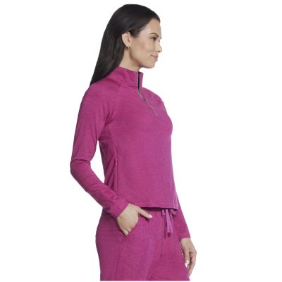 3. Skechers Skech-Knits Ultra Go 1/4 Zip LT4-PNK Różowe S