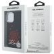 8. Etui Karl Lagerfeld Silicone Heart Sign Logo MagSafe na iPhone 16 - czarne
