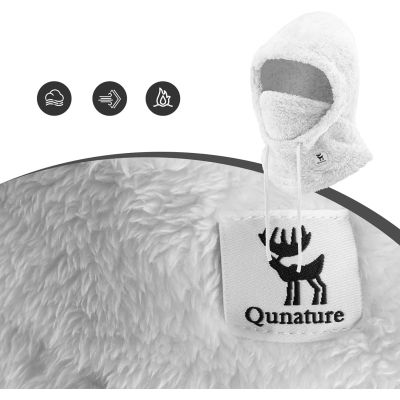 6. Kominiarka narciarska Qunature Arctic Velvet rozmiar L - biała