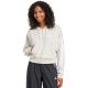 7. Bluza damska adidas Essentials 3-Stripes French Terry Quarter-Zip Hoodie beżowa JN1958