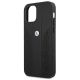 6. Etui BMW Leather Curve Perforate na iPhone 12 mini - czarne