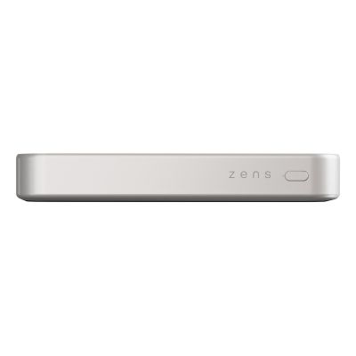 3. ZENS Slim Qi2 Aluminium Powerbank - magnetyczny powerbank 10000 mAh kompatybilny z MagSafe i Qi2 (white)