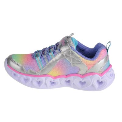 2. Skechers Heart Lights-Rainbow Lux 302308L-SMLT Szare 27