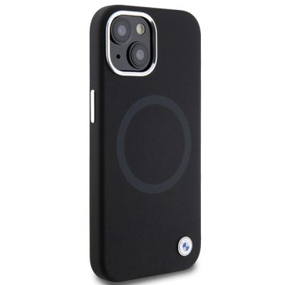 4. Etui BMW Signature Liquid Silicone MagSafe na iPhone 15 Plus - czarne