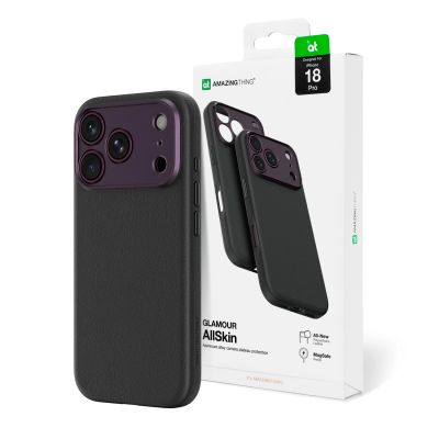 Etui AMAZINGTHING Glamour AllSkin na iPhone 18 Pro z osłoną aparatu kompatybilne z MagSafe - fioletowe