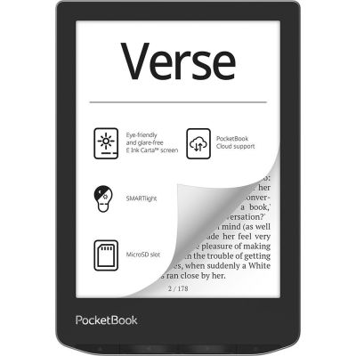 16. Czytnik Ebook PocketBook Verse 629 6" 8GB Wi-Fi Mist Gray