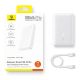 9. Powerbank Baseus EnerFill FP21 10000mAh 22.5W USB-A - USB-C - biały