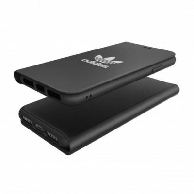 7. Etui Adidas OR Booklet Case Basic na iPhone 11 Pro Max - czarno-białe