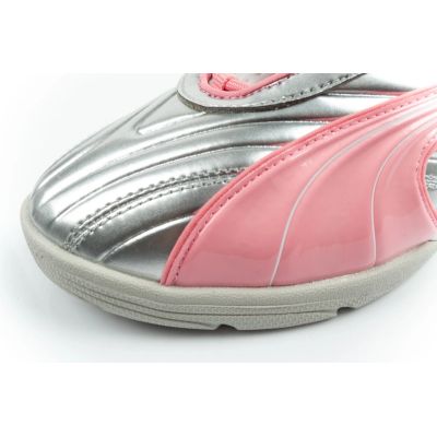 6. Puma buty sportowe sneakersy młodzieżowe V-S2 Goalgetter modne srebrne