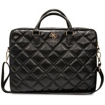 Torba Guess Quilted 4G na laptopa 16" - czarna