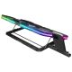 6. Podstawka chłodząca Rampage GLACIERS50 Gamingowa pod laptop 14–17”, 2600RPM, czarna