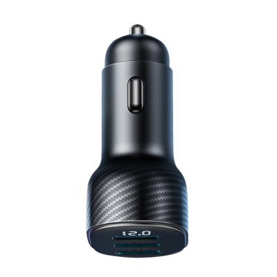 8. Ładowarka samochodowa Joyroom JR-CCD03 3.4A z wyświetlaczem 3x USB-A - czarna