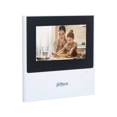 3. Dahua Monitor: Ekran dotykowy 4,3" TFT, rodzielczość 480x272, monitoring IP, zintegrowany system alarmowy, VTH2611L-WP