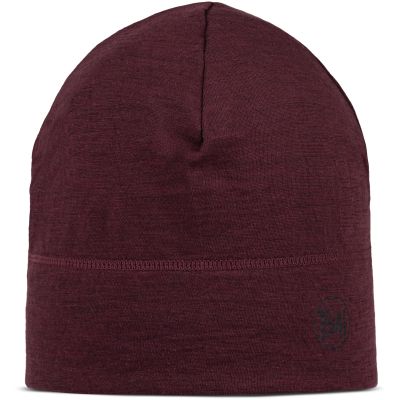 2. Czapka termoaktywna Buff Lightweight Merino Wool Hat - solid garnet rozmiar: m