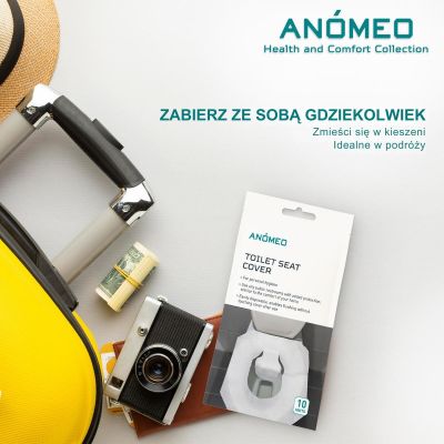 4. HIGIENICZNA NAKLADKA TOALETOWA 38X46CM (10SZT.) ANOMEO
