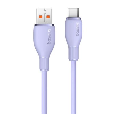 2. Kabel Baseus Pudding 100W USB-A - USB-C 2m - fioletowy