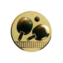 Wklejka aluminiowa złota - tenis stołowy