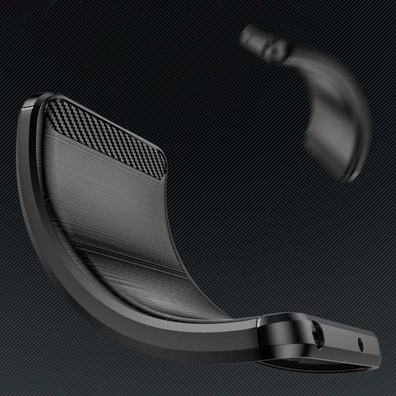 5. Etui Carbon Case elastyczne silikonowe na Xiaomi Poco X7 - czarne