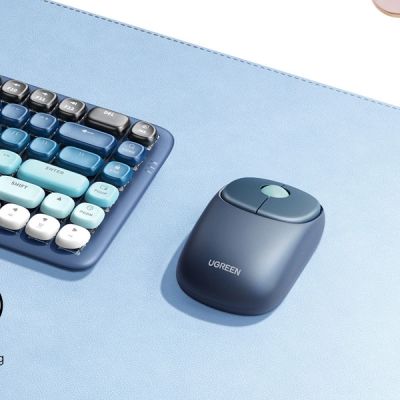 2. Bezprzewodowa mysz Ugreen MU102 FUN+ Bluetooth / 2.4 GHz - czarna