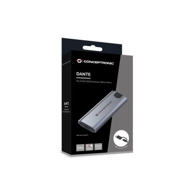 7. Conceptronic DANTE05G obudowa do dysków twardych Obudowa SSD Szary M.2
